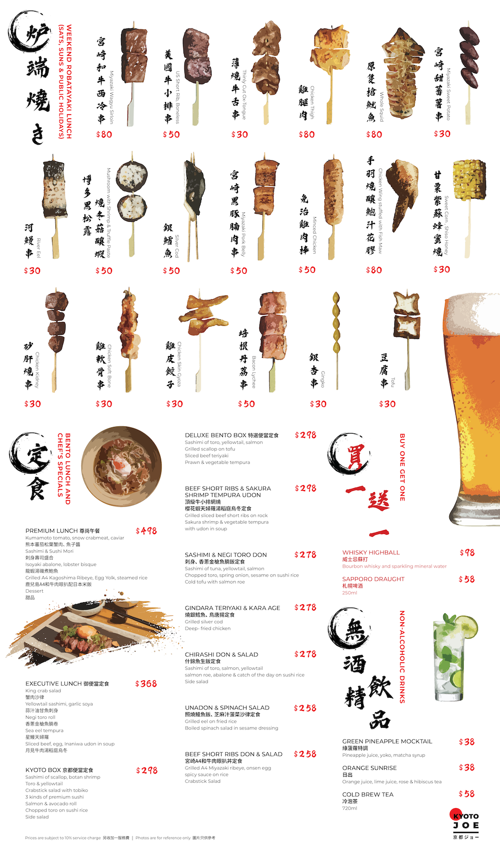 Kyoto Joe爐端燒便當午餐 (9折)