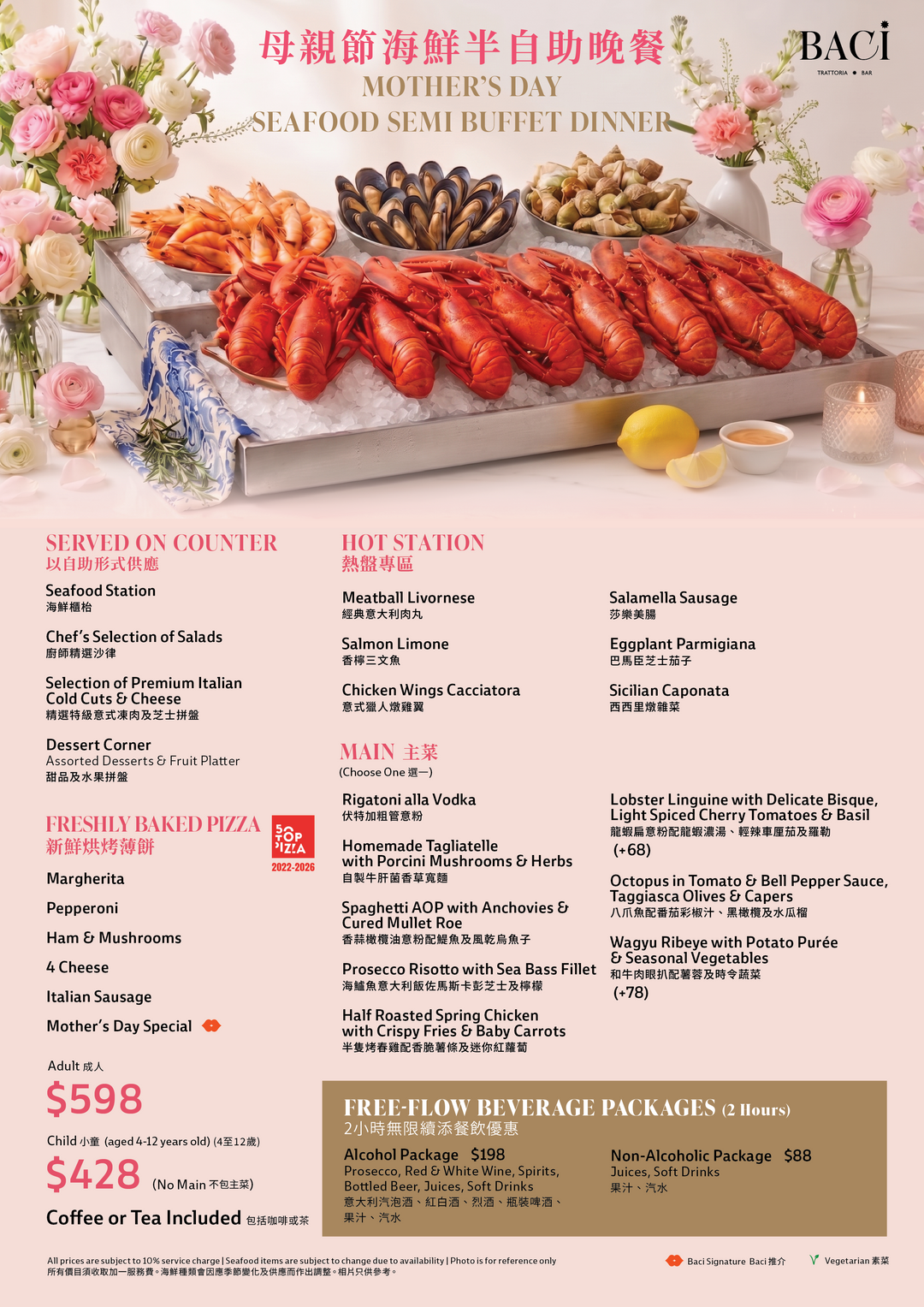 BACI Mother's Day Buffet Dinner