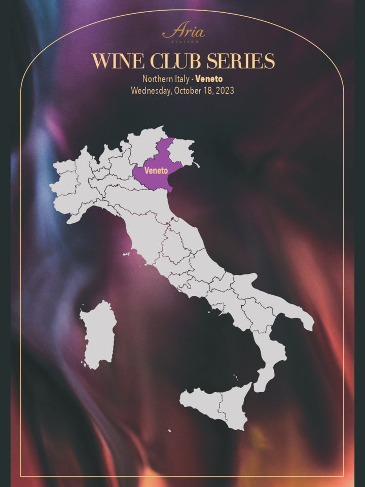 ARIA WINE CLUB SERIES - 意大利北部威尼托區葡萄酒配對晚宴 [需付按金]
