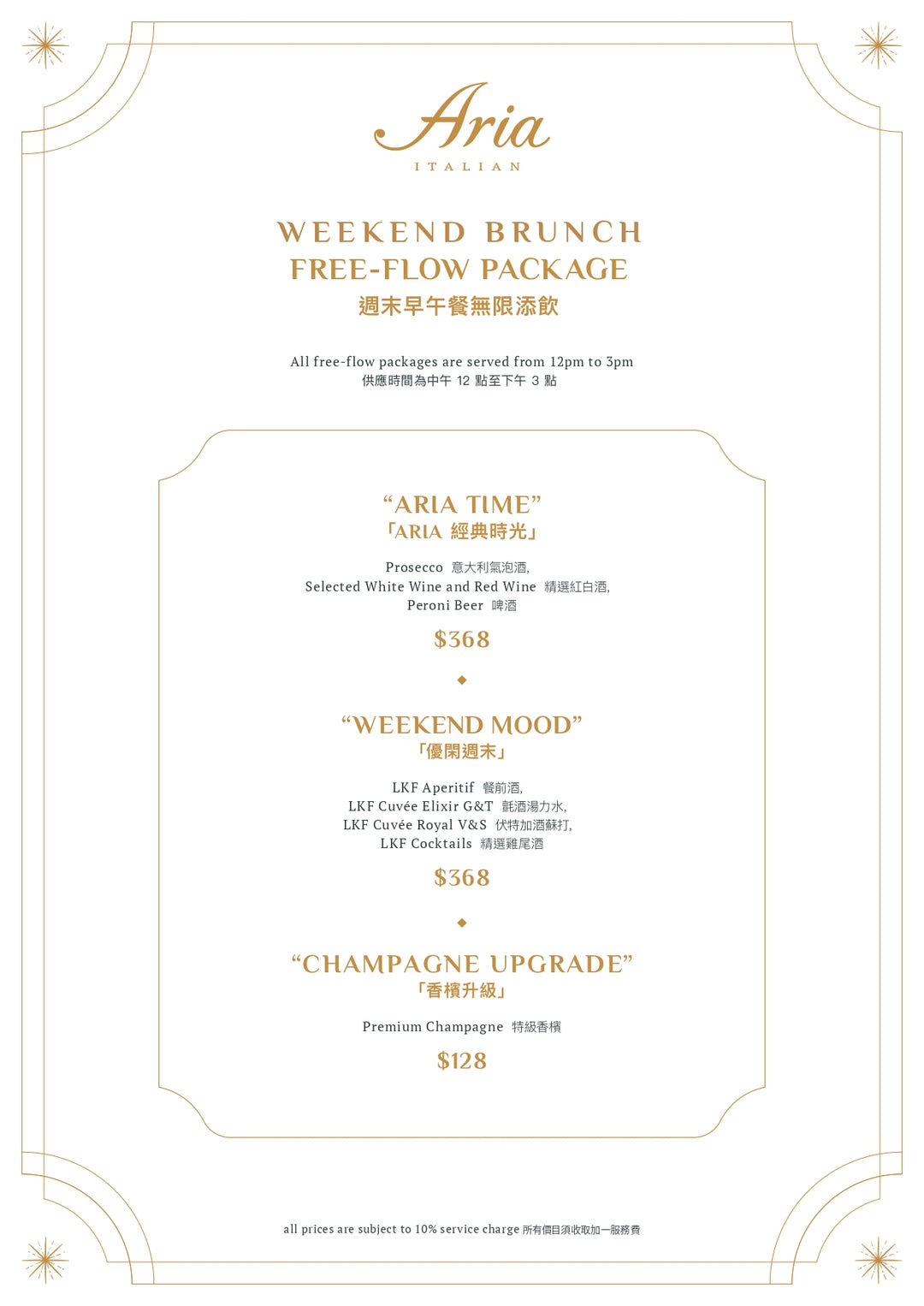 Aria Mother's Day Weekend Brunch May 13 & 14